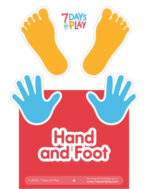 Hand and Foot - Activity for Kids