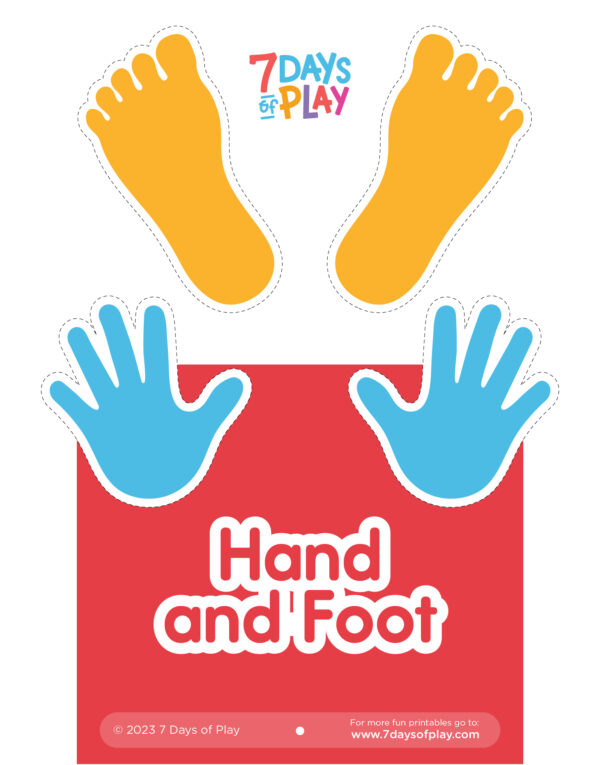 Hand and Foot - Activity for Kids
