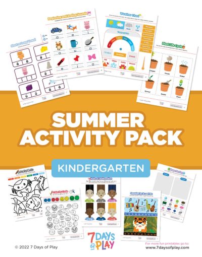 Kindergarten Summer Activity Pack