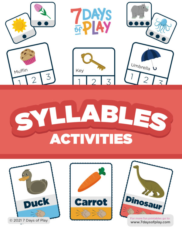 Syllables Printable - Activities for Kids