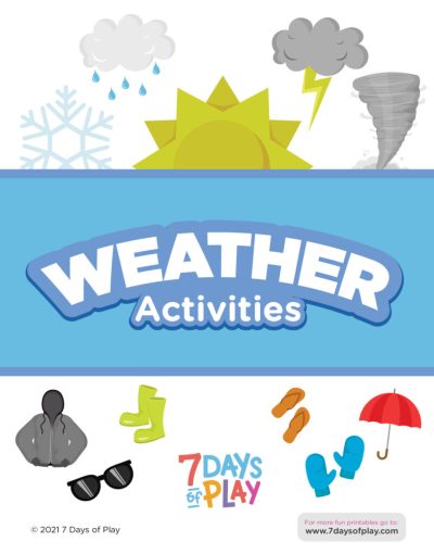 Weather activities - Printable for Kids