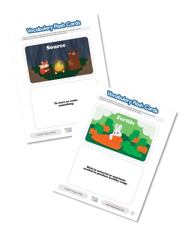 Vocabulary List 1 - Printable for Kids - Image 5