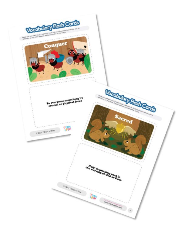 Vocabulary List 1 - Printable for Kids - Image 4