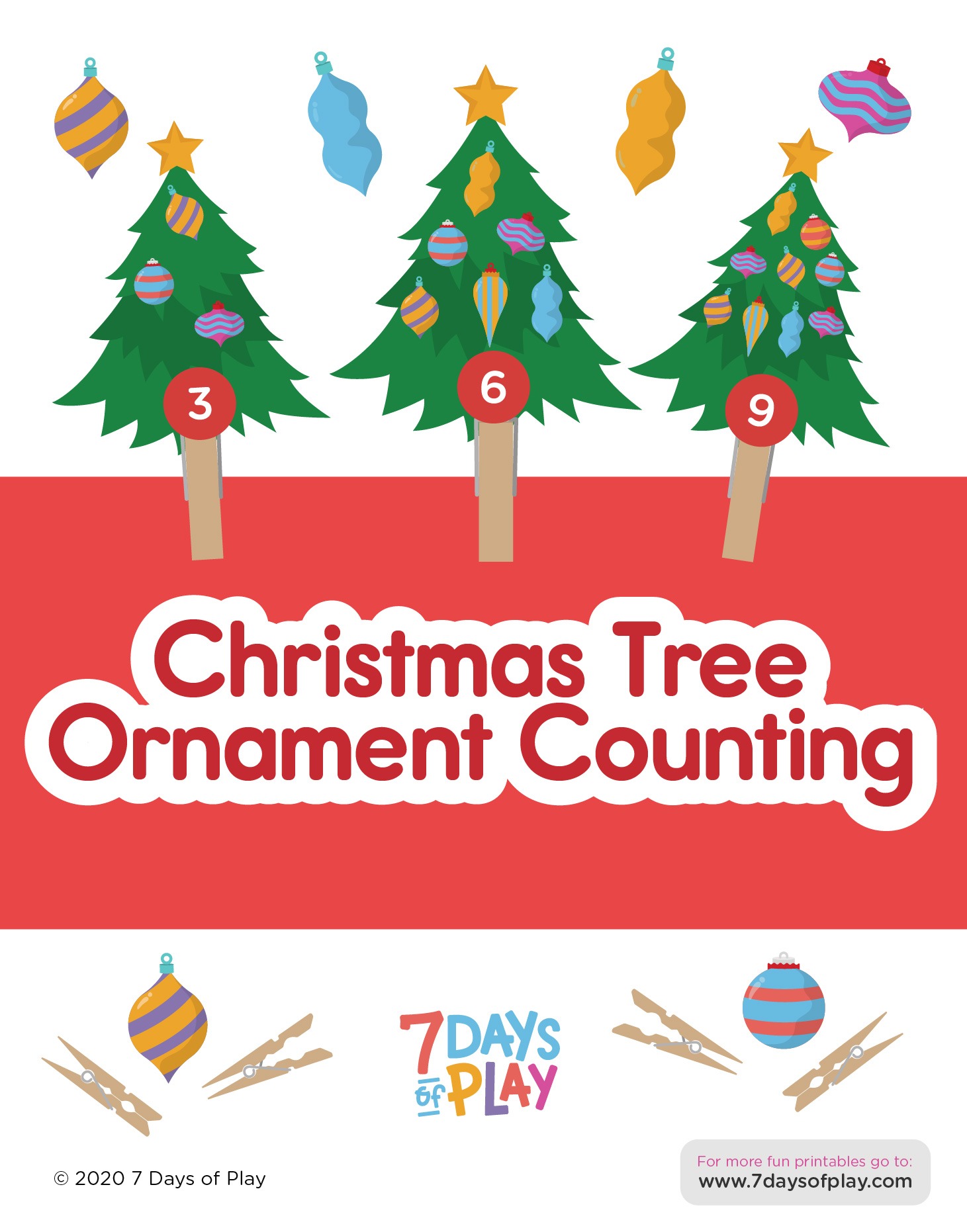 Christmas Counting – Printable for Kids