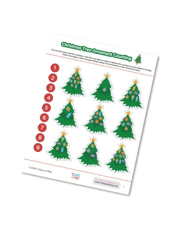 Christmas Counting - Printable for Kids