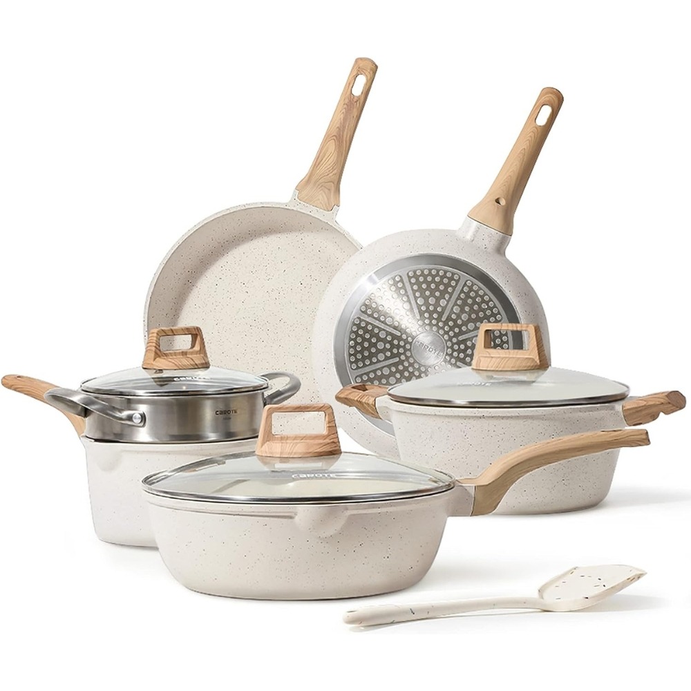 7 days of play CAROTE Pots and Pans Set Nonstick