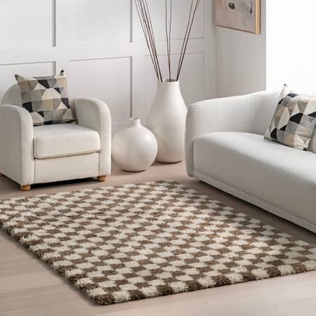 checkered rug playroom inspiration