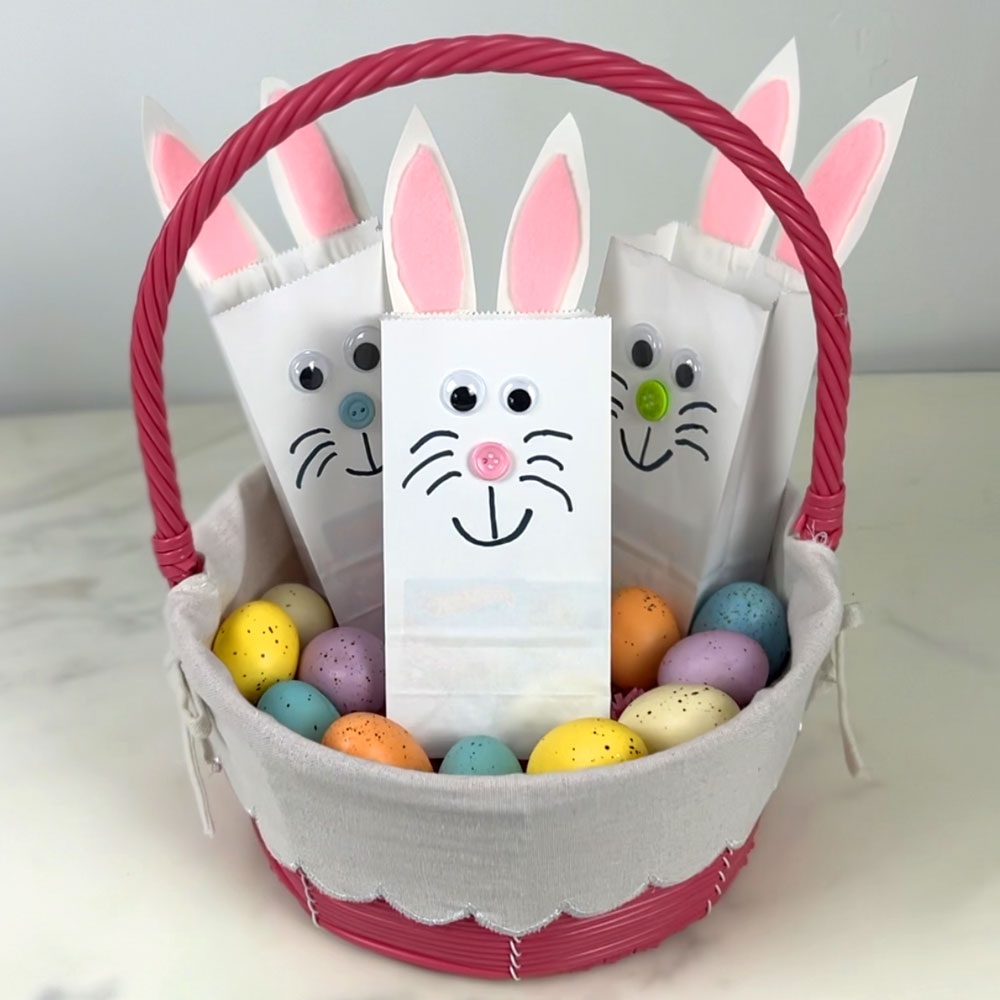 easter bunny bags diy adorable treat bags