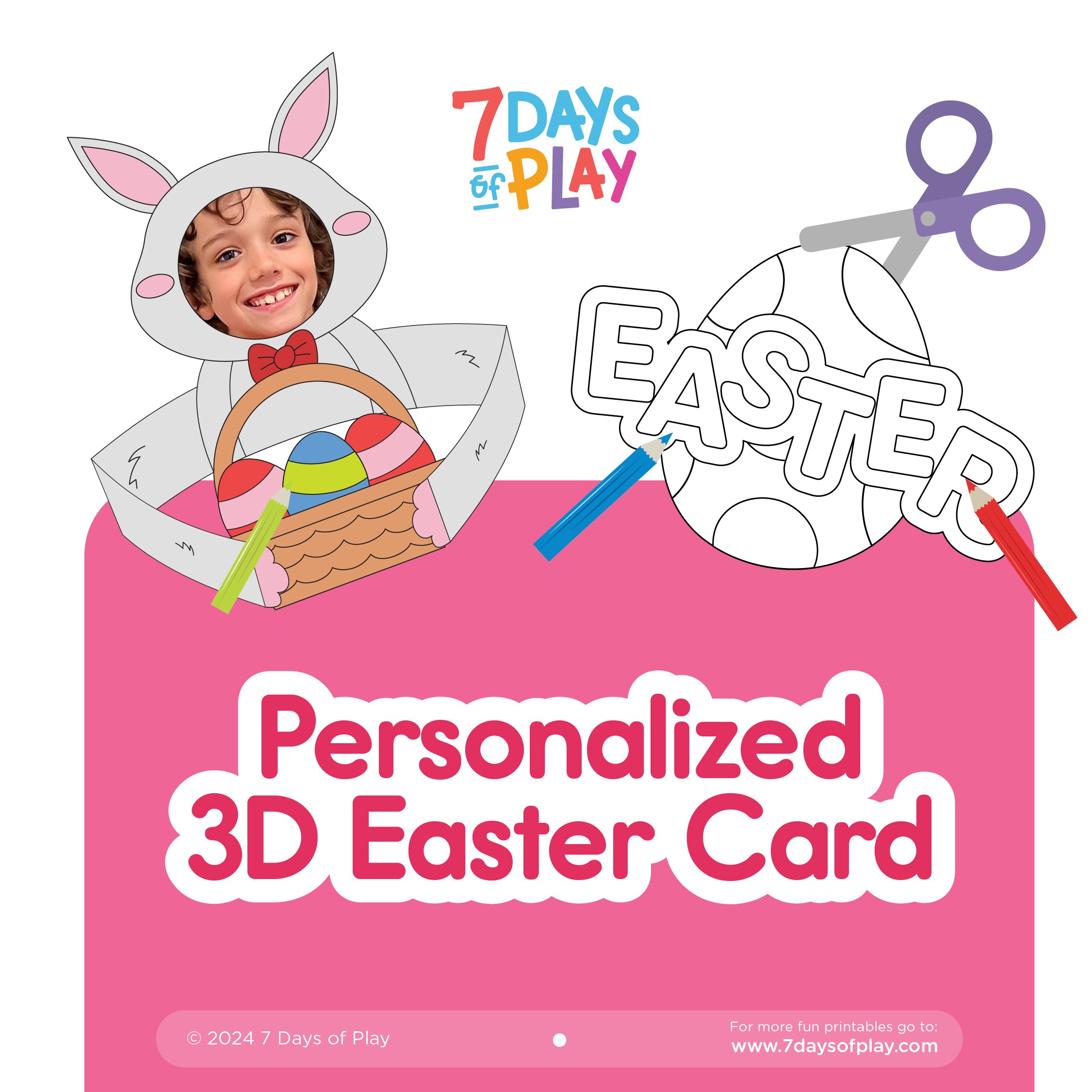 personalized 3D Easter Card