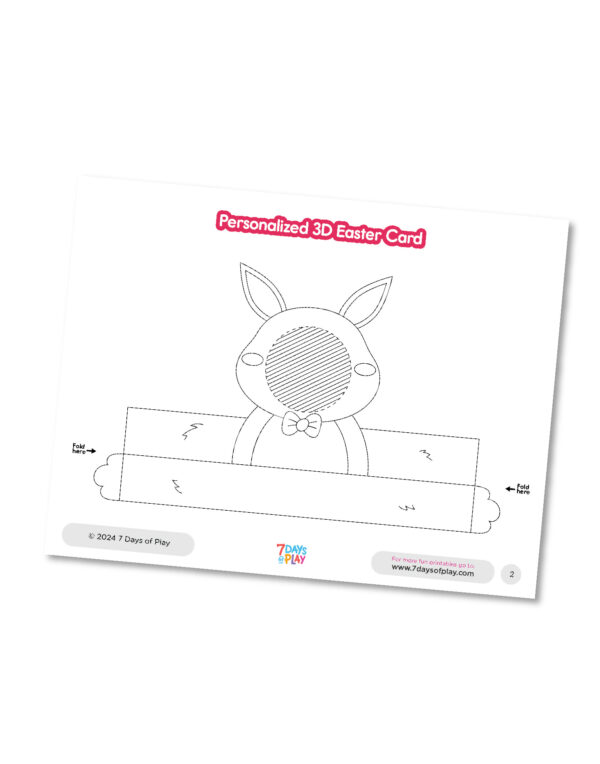 personalized 3D Easter Card