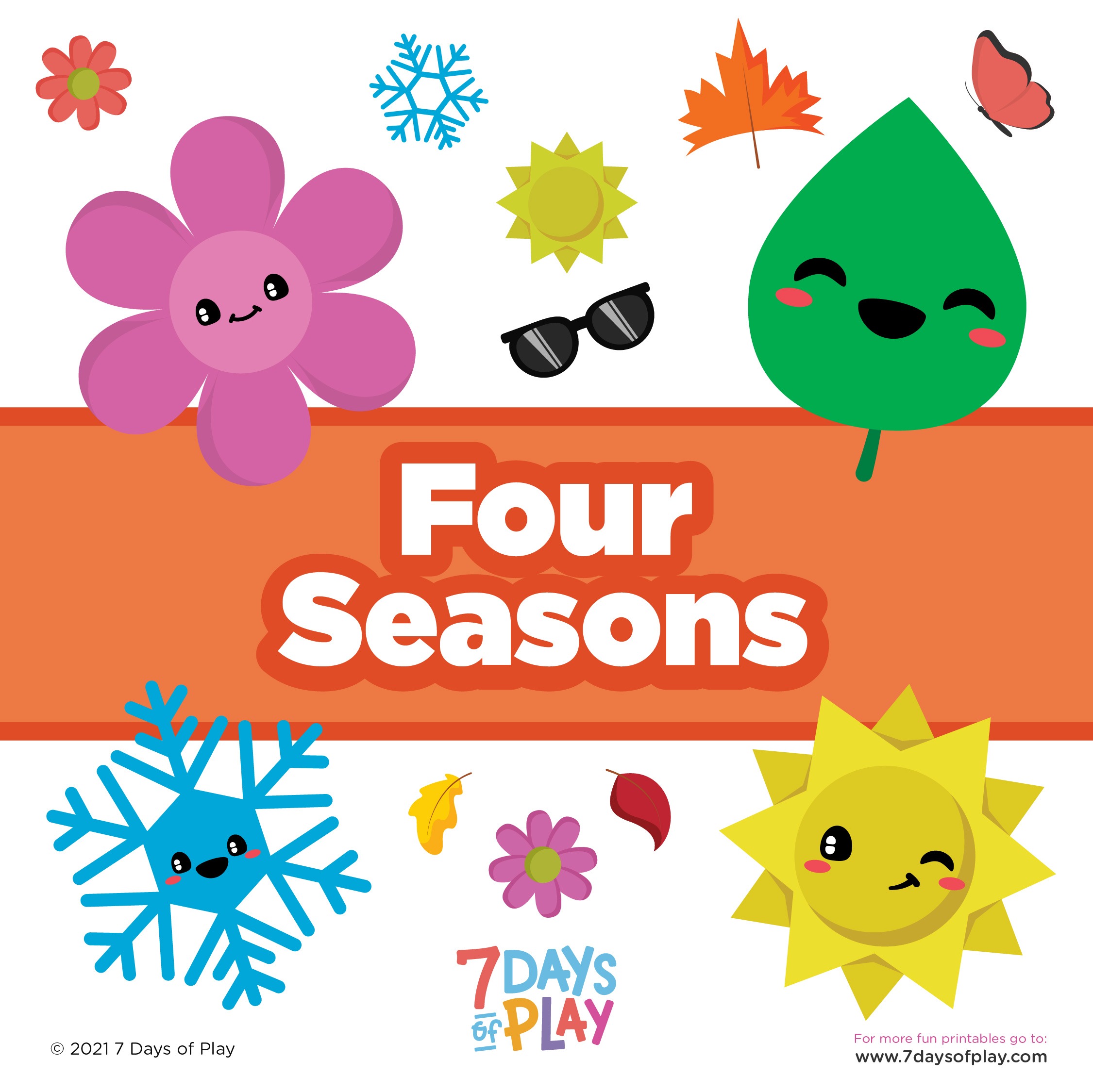 four seasons printable bundle