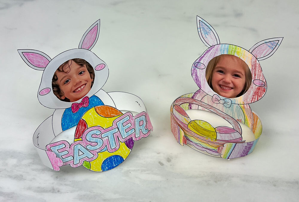Easter Bunny Coloring Craft – How to Make a Personalized Card