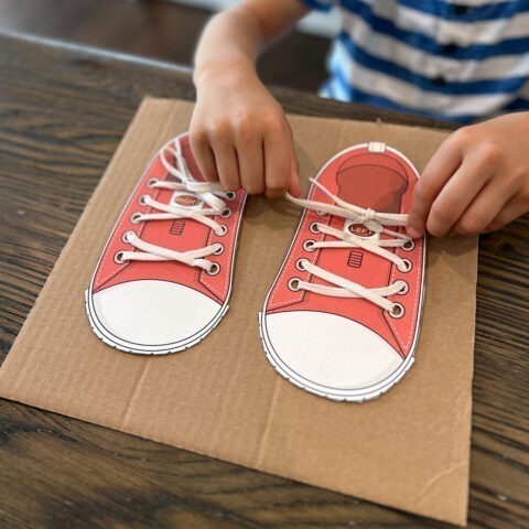 Picture of How to Teach Shoelace Tying - Free Printable Activity Included! - 7 ...