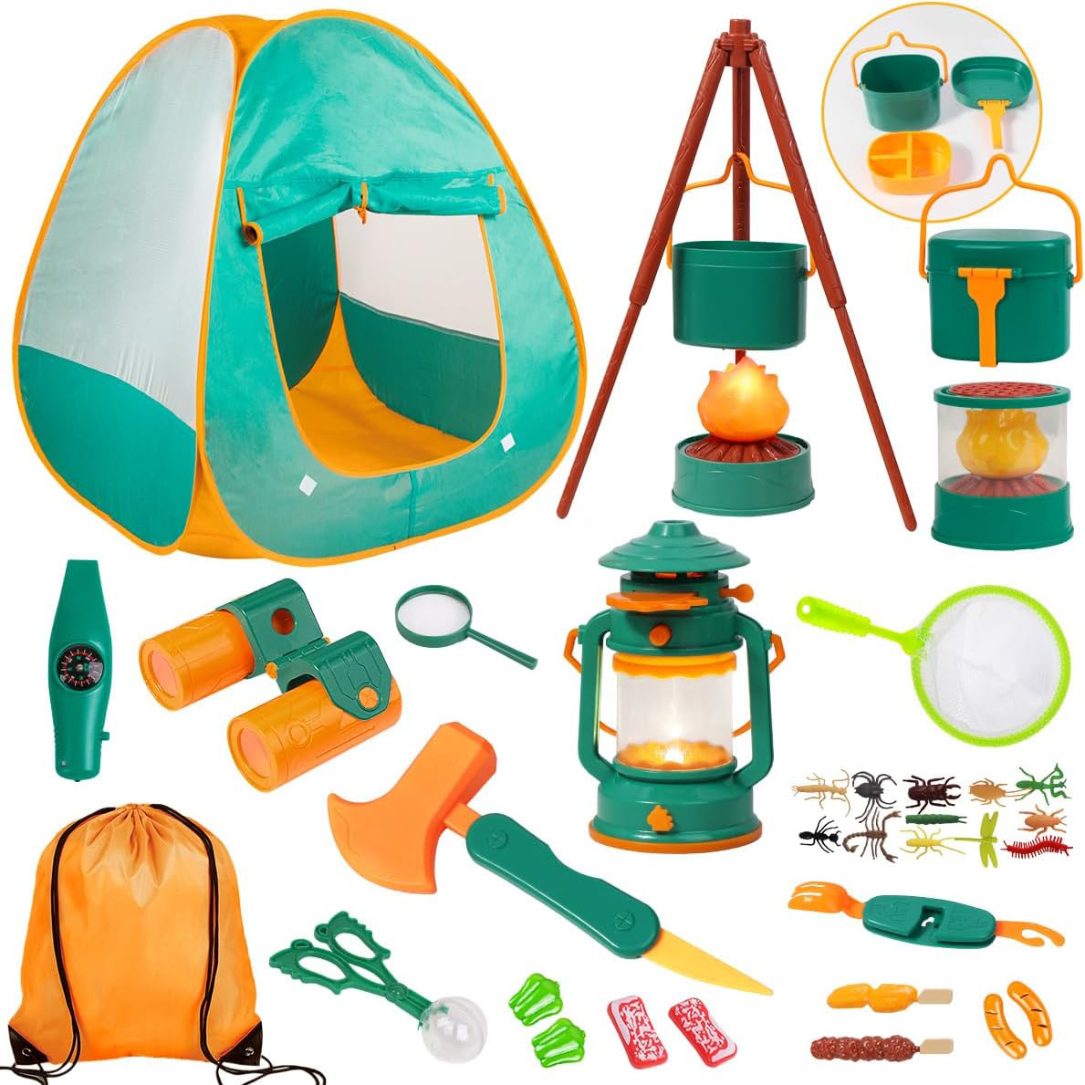 camping kit for kids outdoor play