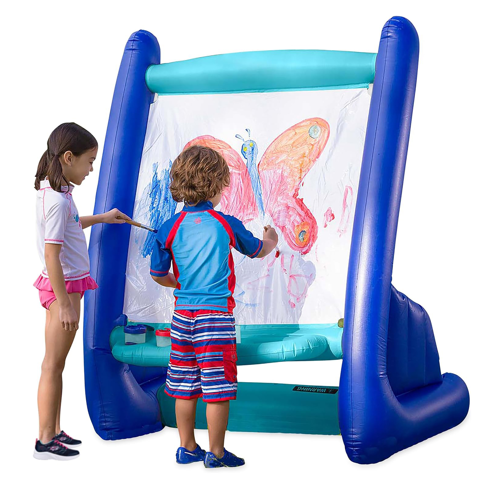 art inflatable easel outdoor play