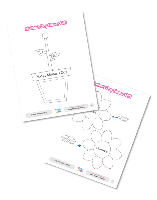 Mother’s Day Flower Gift - Printable