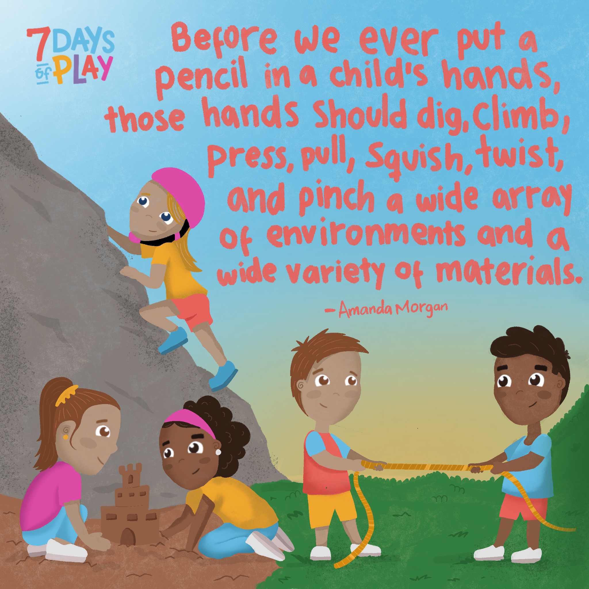 outdoor play quote card