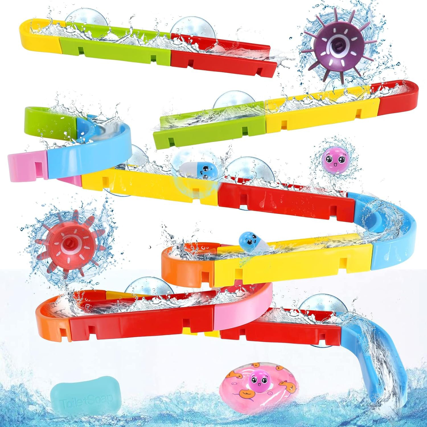 bath toy water run science engineering
