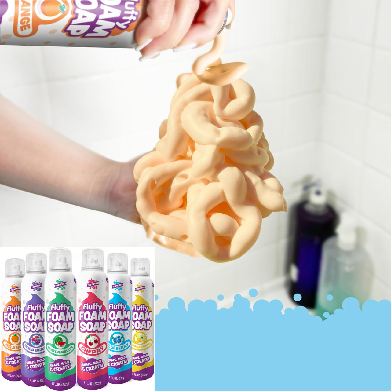 How to Make Kids Bath Paint - Colorful Clean Fun - 7 Days of Play