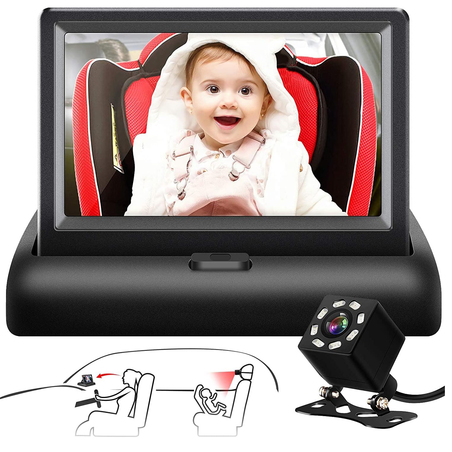 video monitor for babies in car