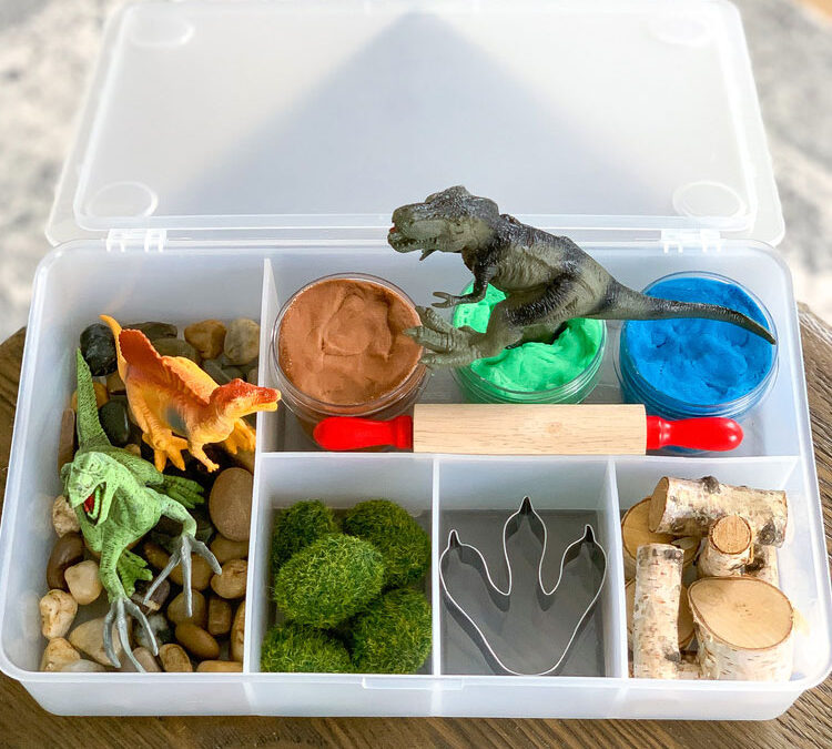 Dinosaur Play Dough Kit – How to Assemble with Easy Recipe
