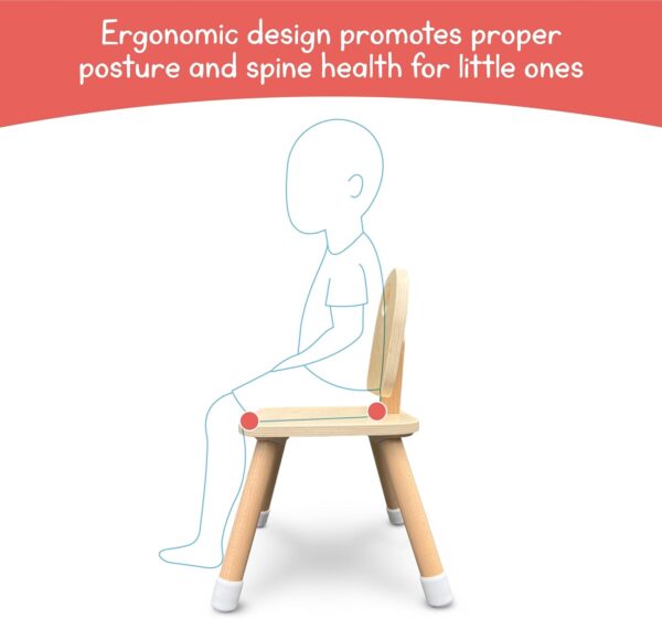 7 Days of Play Set of 2 Wooden Kids Chairs for Home, Classroom, Preschool, Daycare, Playrooms (Ages 2+) - Image 5