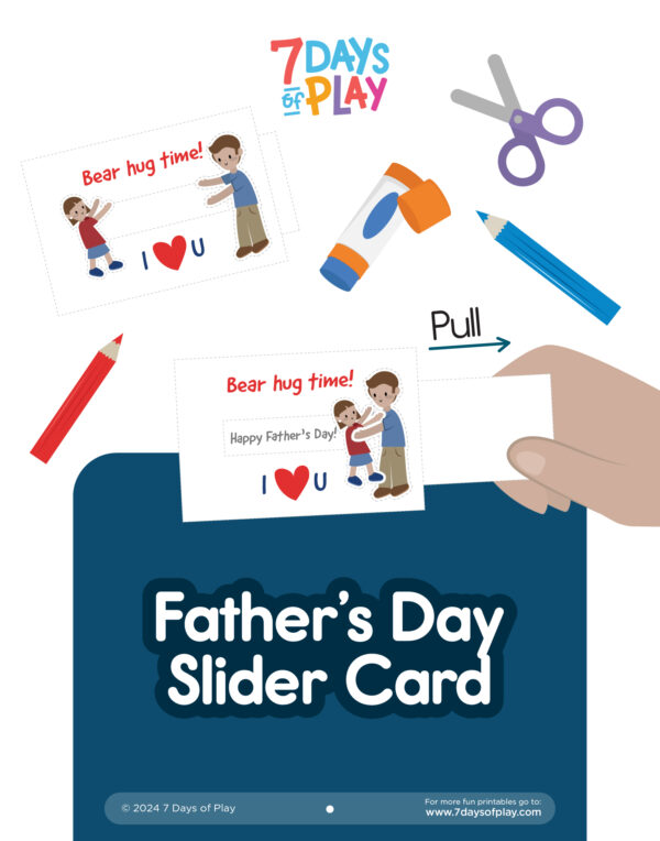 Father’s Day Slider Card - Printable