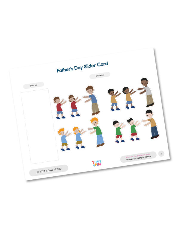 Father’s Day Slider Card - Printable