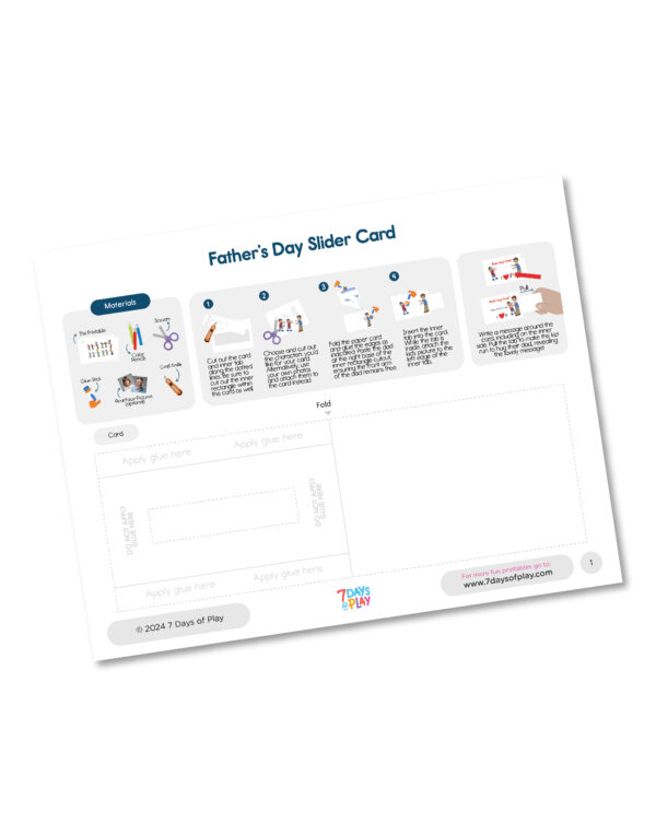 Father’s Day Slider Card - Printable
