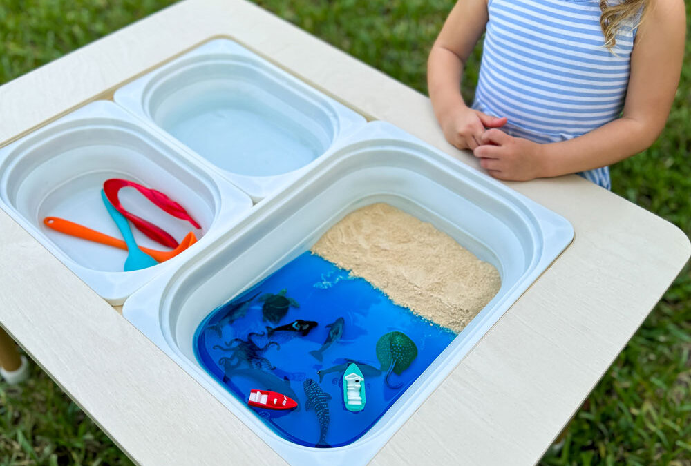 Ocean Sensory Bin: How to Bring the Beach to Your Home