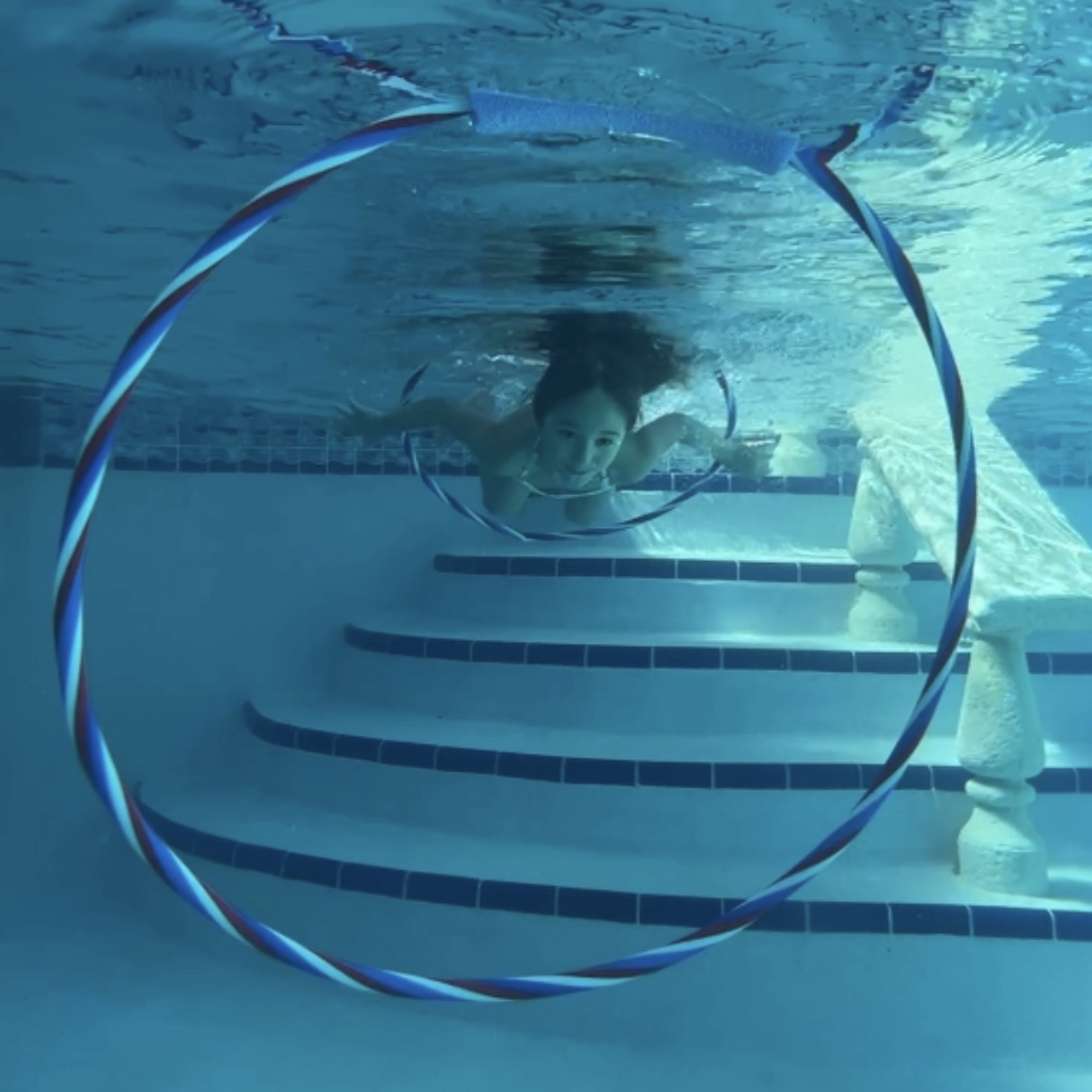 How to Make Swim Through Rings, A Fun Underwater Activity!