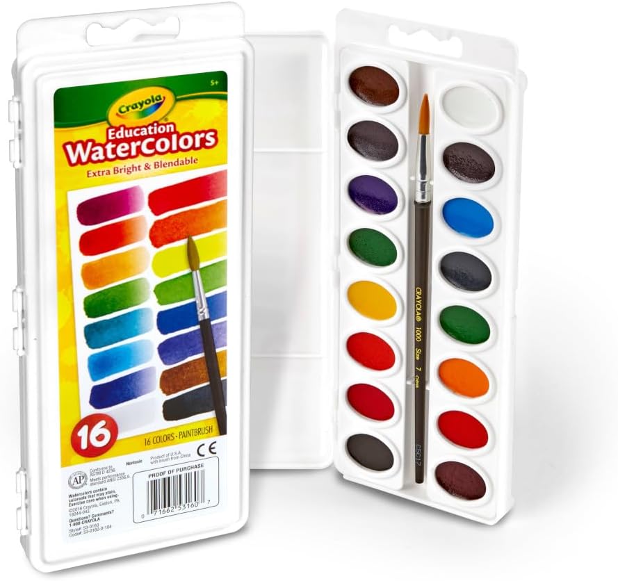 water color set crayola with 16 colors