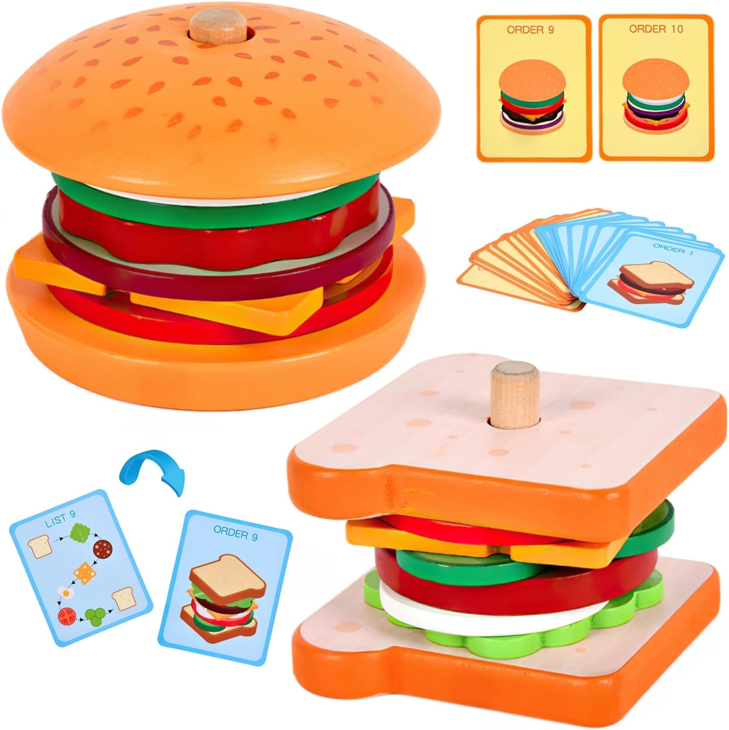 the best toys for toddlers build a burger sandwich