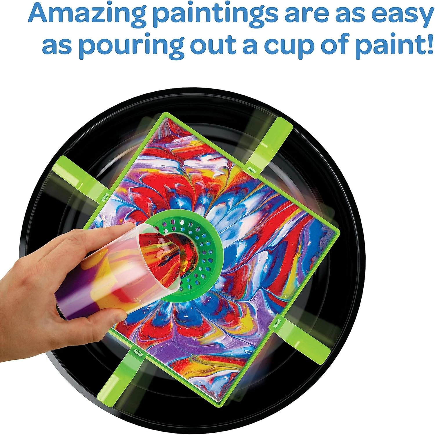 paint pouring art kit for kids