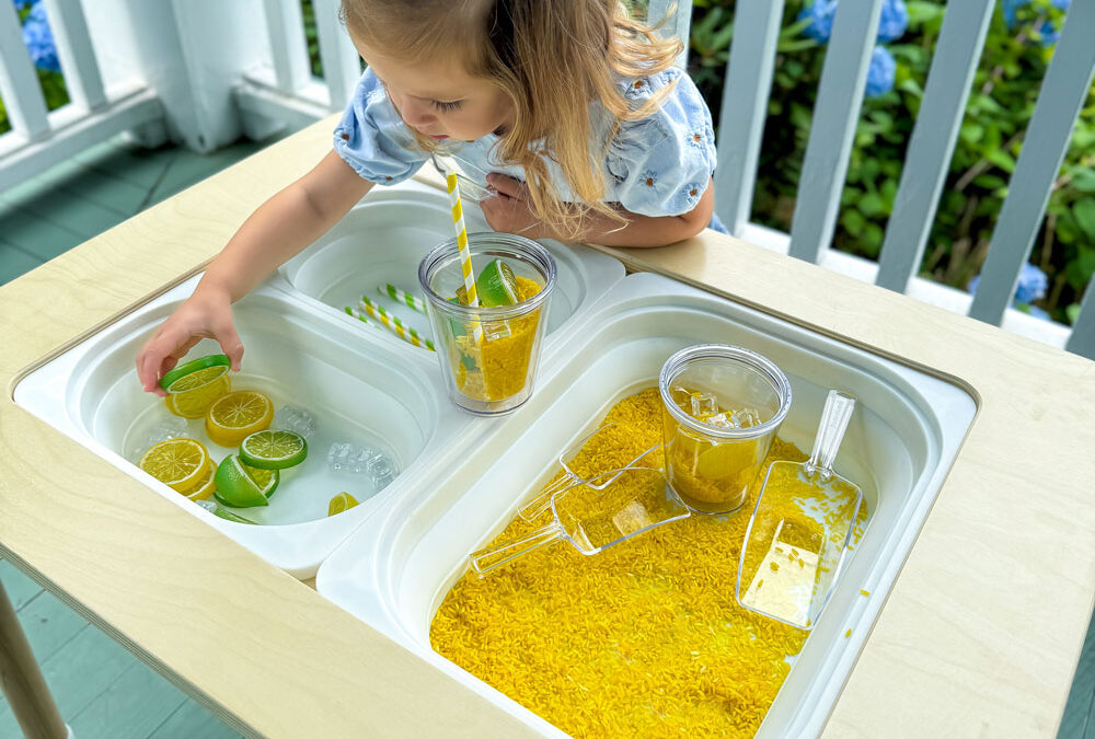 DIY Lemonade Sensory Bin: A Fun ‘L is for Lemonade’ Activity
