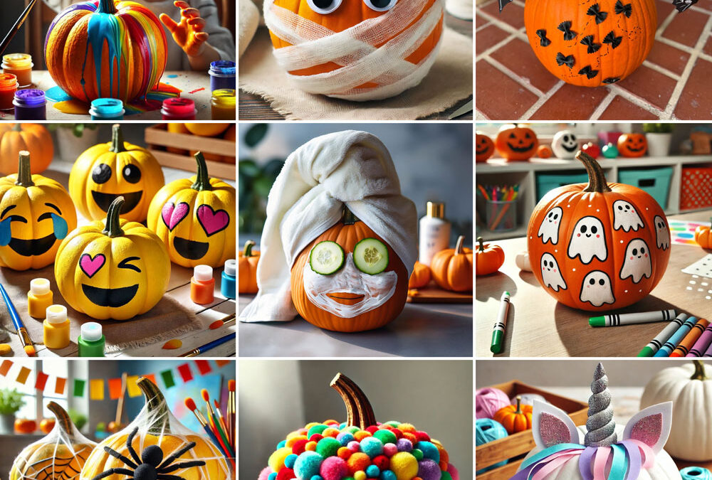 44 Easy Pumpkin Decorating Ideas to Do with Your Kids