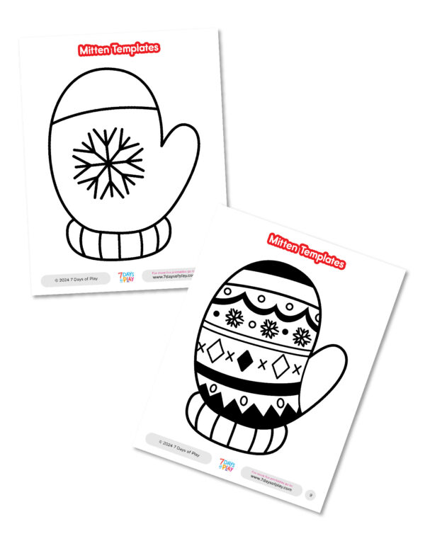Mitten Templates - Free Printable
