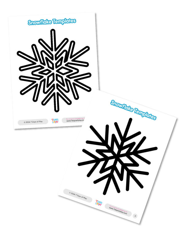 Snowflake Templates - Free Printable