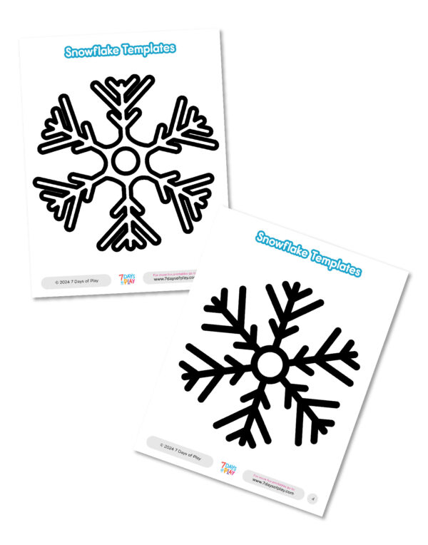 Snowflake Templates - Free Printable - Image 2