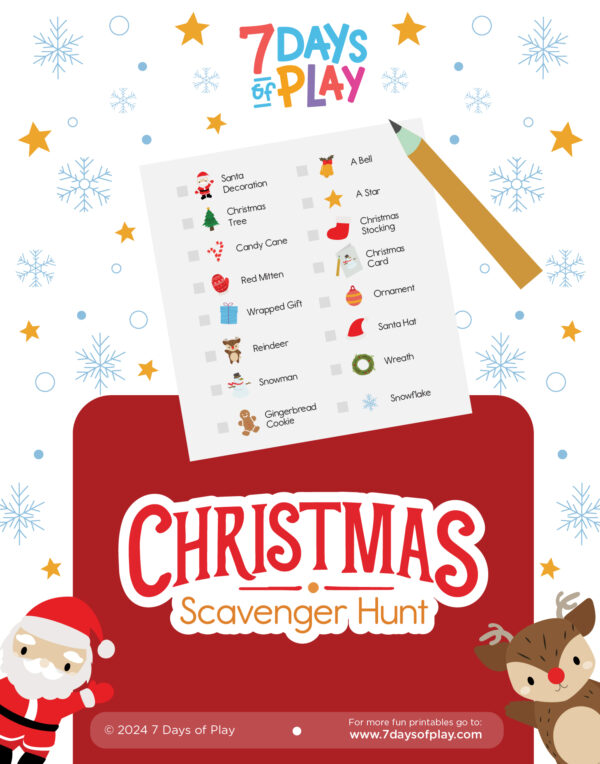 Christmas Scavenger Hunt - Printable