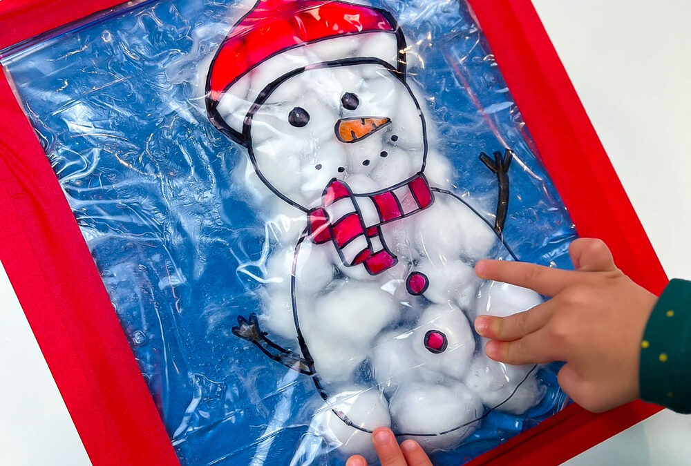 Snowman Sensory Bag: A Fun Winter Activity for Kids