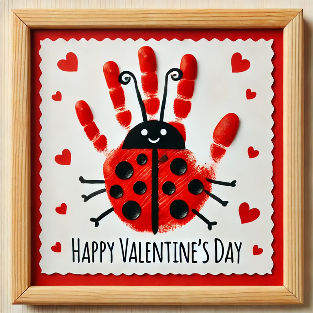 Valentines Craft Ideas Handprint Ladybug