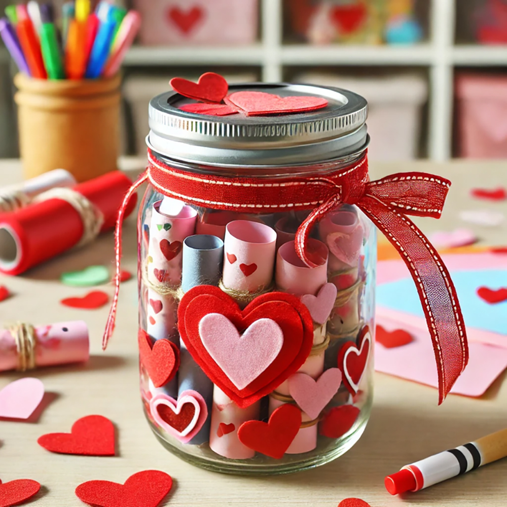 Valentines Craft Ideas Mason jar