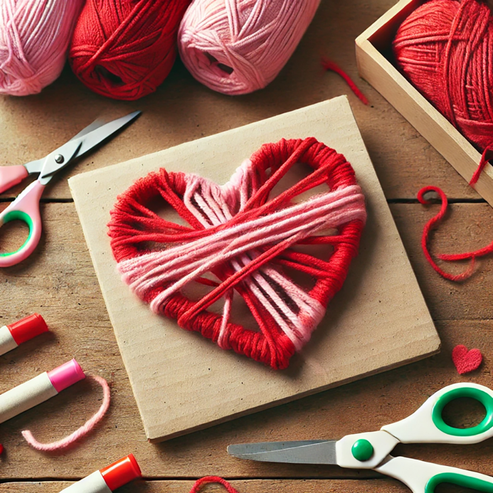 Valentine Craft Ideas Yarn Heart