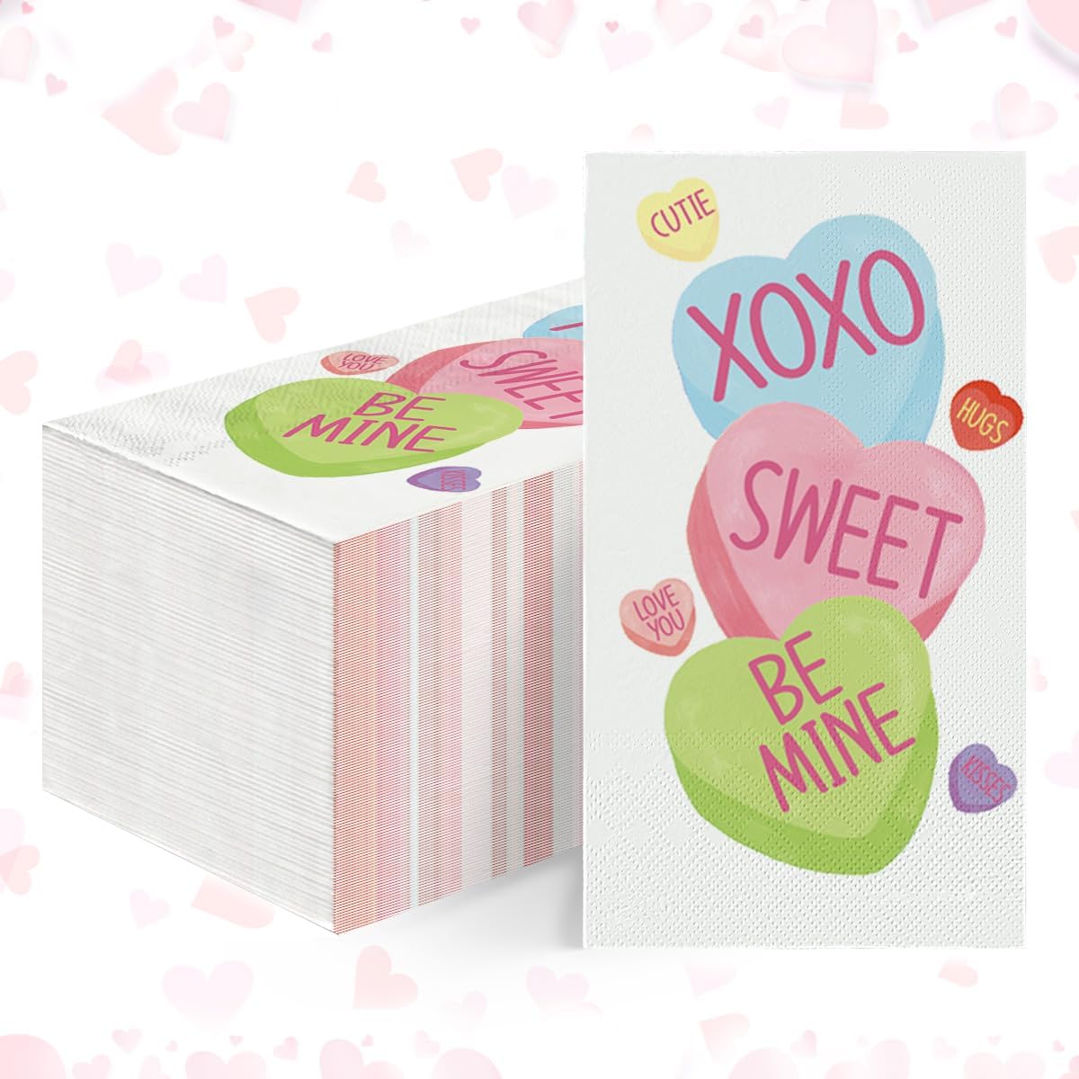 Valentine's Day paper napkins