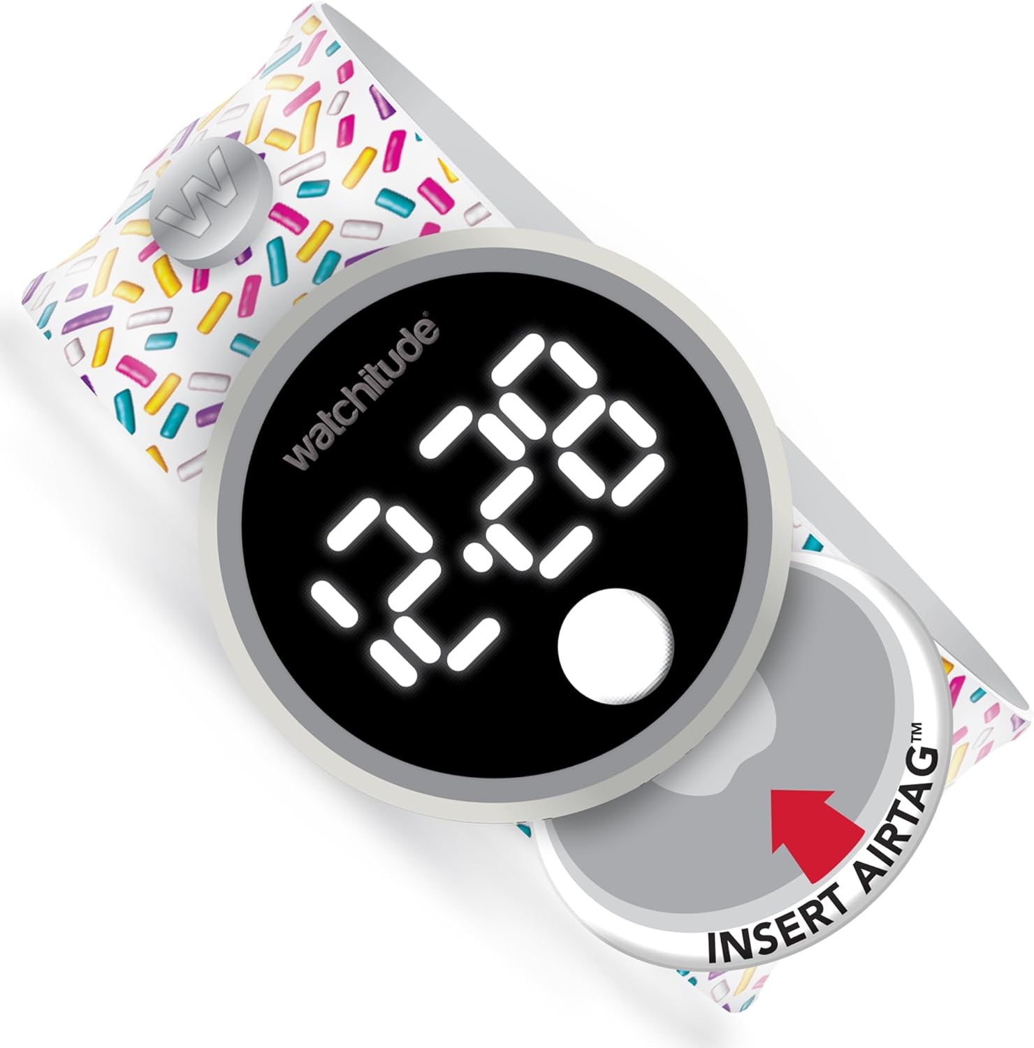 71V4P5TeKnL._AC_SL1500_ slap watch bracelet with apple AirTag trackable