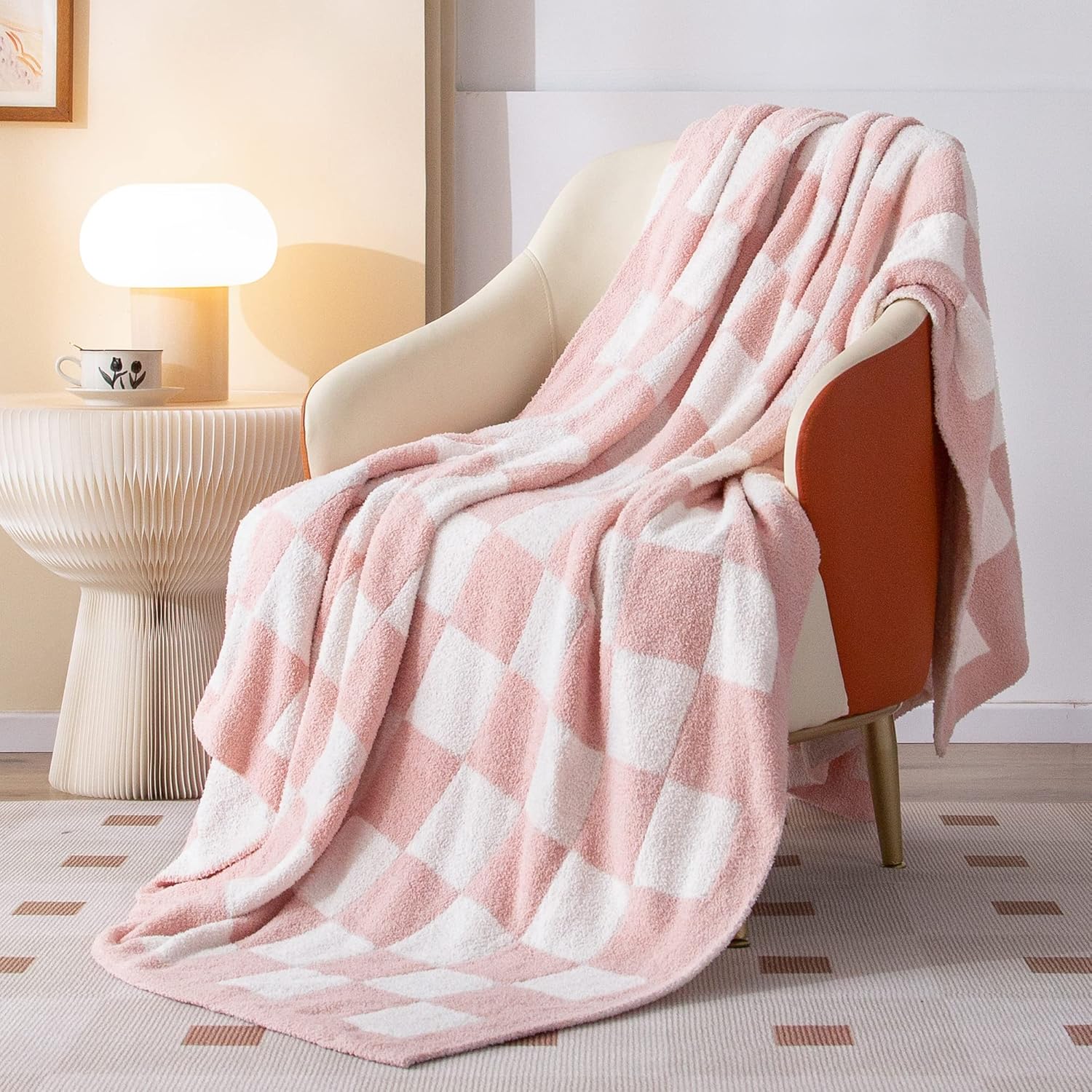 Valentine's Day checkered blanket