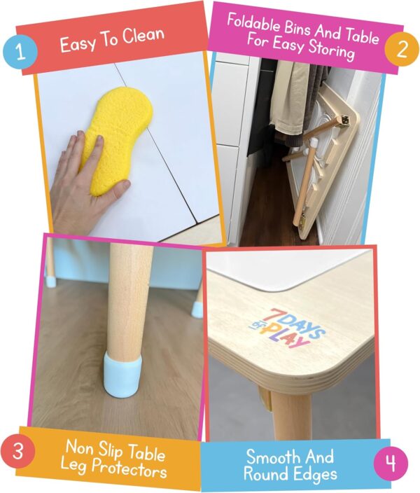 foldable sensory table from 7 days of play