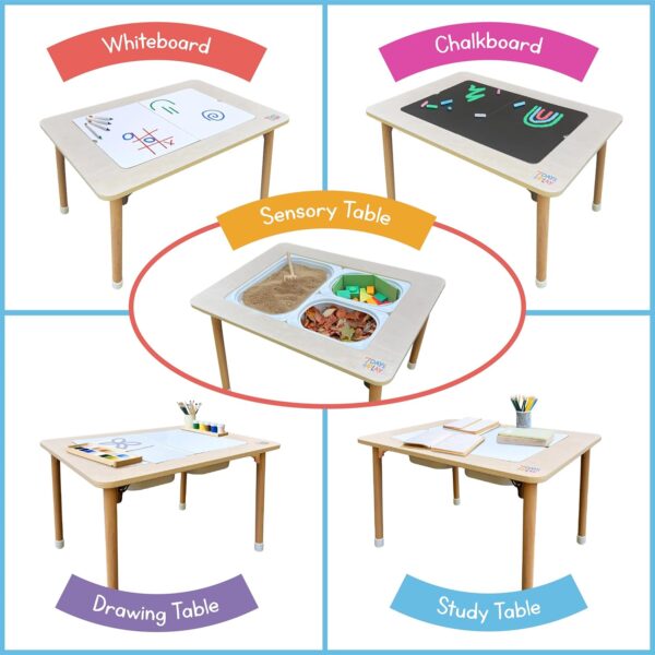 foldable sensory table from 7 days of play
