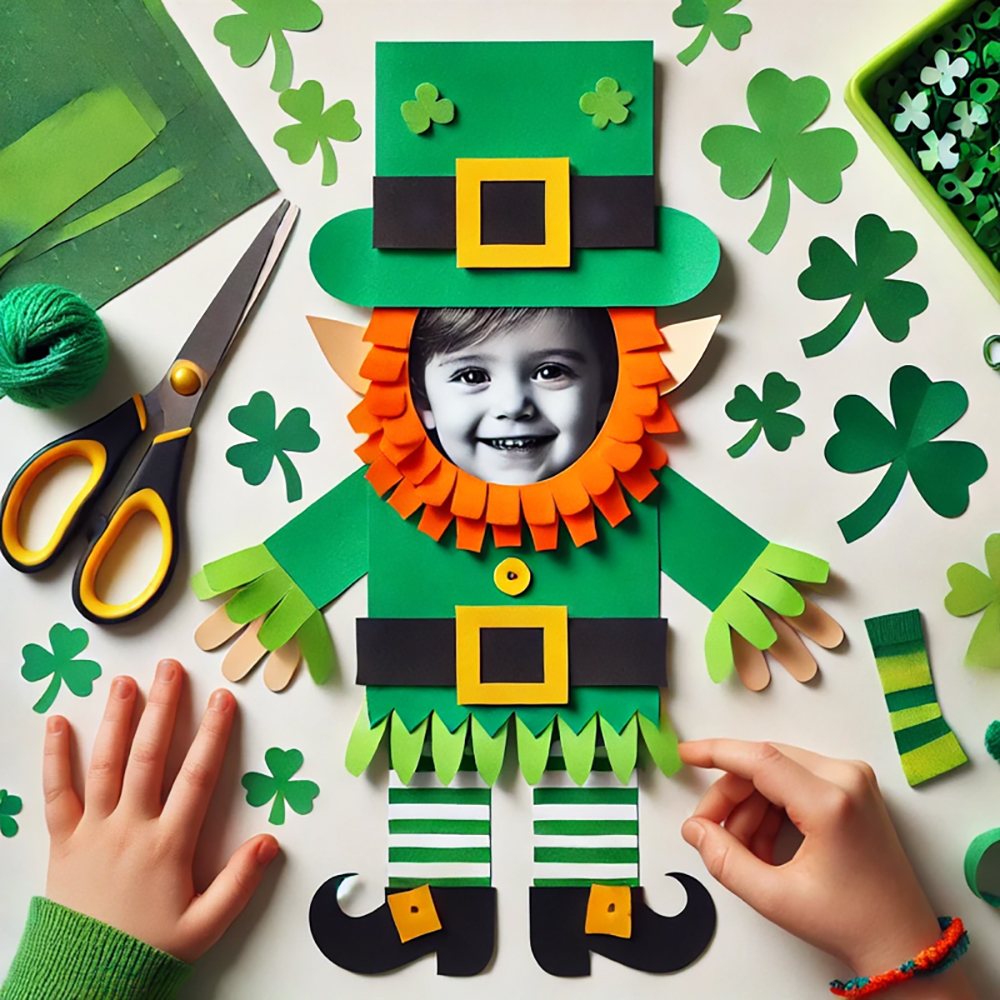 St.Patrick's day craft ideas paper leprechaun